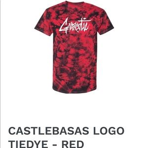 Gnarcotic and castlebasas logo tee red